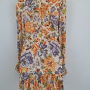 Second-Hand - Kivari Plunge Neck Pastel Floral Mini Dress Size XS - SwapUp