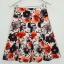Second-Hand - Monsoon Vintage Inky Poppy Panelled Midi Skirt Size 10 - SwapUp