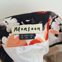 Second-Hand - Monsoon Vintage Inky Poppy Panelled Midi Skirt Size 10 - SwapUp