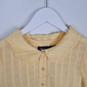 Second-Hand - Princess Highway Sorbet Peter Pan Collar Grid Blouse Size 6 - SwapUp