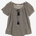 Second-Hand - Country Road Casual Tied Repeating Pattern Top Size XXS - SwapUp