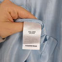 Second-Hand - Country Road Baby Blue Linen & Silk Blend Blouse Size 6 - SwapUp
