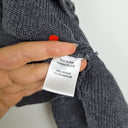 Second-Hand - Theory Mini Charcoal Ruffle Bolero Cardigan Size S - SwapUp