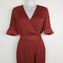 Second-Hand - Saba Clay Satin Everyday Luxe Jumpsuit Size 4 - SwapUp
