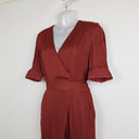 Second-Hand - Saba Clay Satin Everyday Luxe Jumpsuit Size 4 - SwapUp