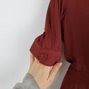 Second-Hand - Saba Clay Satin Everyday Luxe Jumpsuit Size 4 - SwapUp