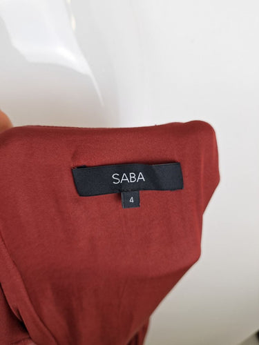 Second-Hand - Saba Clay Satin Everyday Luxe Jumpsuit Size 4 - SwapUp
