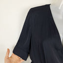 Second-Hand - Saba Navy Satin Luxe Jumpsuit Size 4 - SwapUp