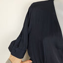 Second-Hand - Saba Navy Satin Luxe Jumpsuit Size 4 - SwapUp