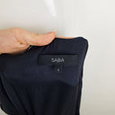 Second-Hand - Saba Navy Satin Luxe Jumpsuit Size 4 - SwapUp