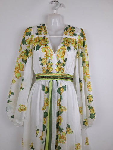Second-Hand - Aje Garden Peony Midi Dress Size 4 - SwapUp