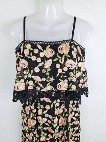 Second-Hand - Rodeo Show Layered Cherry Blossom Midi Dress Size 6 - SwapUp