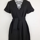 Second-Hand - Viktoria & Woods Casual Chic Lace Up Jumpsuit Size 6 - SwapUp