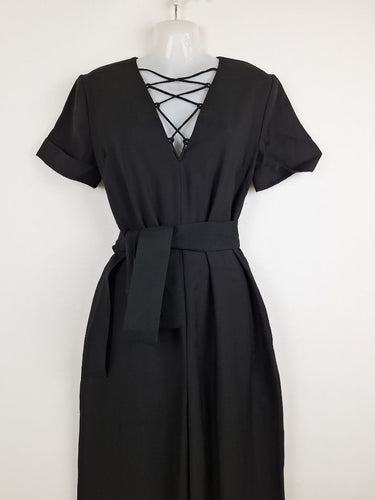 Second-Hand - Viktoria & Woods Casual Chic Lace Up Jumpsuit Size 6 - SwapUp