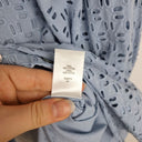 Second-Hand - Witchery Soft Blue Broderie Shirt Dress Size 4 - SwapUp