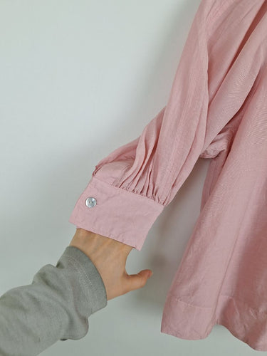 Second-Hand - Country Road Relaxed Puff Pink Blouse Size 6 - SwapUp