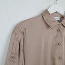 Second-Hand - Witchery Satin Stone Button-up Shirt Size 6 - SwapUp