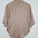 Second-Hand - Witchery Satin Stone Button-up Shirt Size 6 - SwapUp