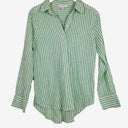 Second-Hand - Witchery Candy Stripe Linen Shirt Size 6 - SwapUp