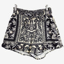 Second-Hand - Witchery Paisley Linen Tie Shorts Size 8 - SwapUp