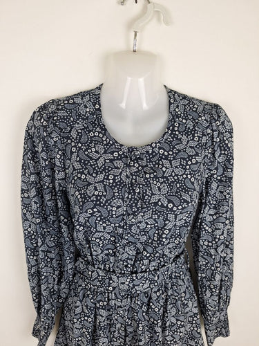 Second-Hand - Witchery Everyday Navy Print Dress Size 4 - SwapUp