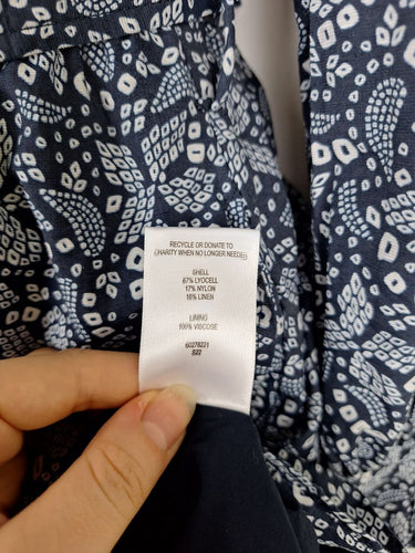 Second-Hand - Witchery Everyday Navy Print Dress Size 4 - SwapUp