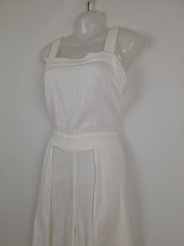 Second-Hand - Billabong Crisp Cotton Boho Jumpsuit Size 8 - SwapUp
