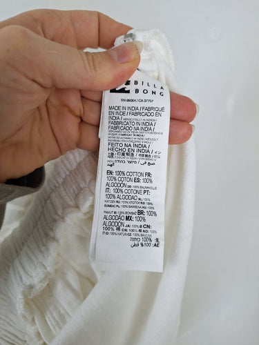 Second-Hand - Billabong Crisp Cotton Boho Jumpsuit Size 8 - SwapUp