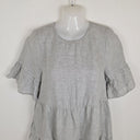 Second-Hand - Seed Stone Linen Tiered Shift Dress Size 8 - SwapUp