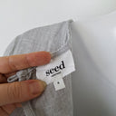 Second-Hand - Seed Stone Linen Tiered Shift Dress Size 8 - SwapUp