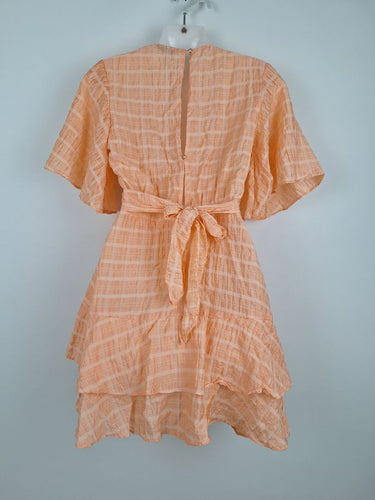 Second-Hand - Sheike Playful Apricot Tie Dress Size 6 - SwapUp