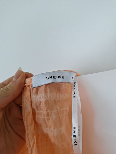 Second-Hand - Sheike Playful Apricot Tie Dress Size 6 - SwapUp
