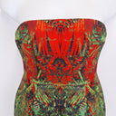 Second-Hand - Josh Goot Striking Foliage Strapless Peplum Evening Top Size 10 - SwapUp