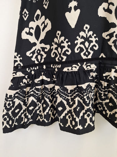 Second-Hand - Stella Essential Patterned Frill Mini Dress Size 10 - SwapUp