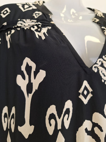 Second-Hand - Stella Essential Patterned Frill Mini Dress Size 10 - SwapUp