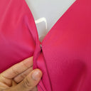 Second-Hand - Wayne Cooper Hot Pink Wrap & Ruched Event Midi Dress Size 10 - SwapUp