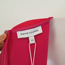 Second-Hand - Wayne Cooper Hot Pink Wrap & Ruched Event Midi Dress Size 10 - SwapUp