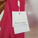 Second-Hand - Wayne Cooper Hot Pink Wrap & Ruched Event Midi Dress Size 10 - SwapUp