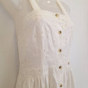 Second-Hand - Superdry Camille Button Schiffli Midi Dress Size 10 - SwapUp