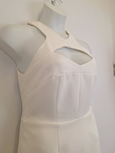 Second-Hand - Rodeo Show Isobel Mini Waffle Cut Out Mini Dress Size 12 - SwapUp