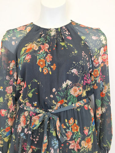 Second-Hand - Sheike Chiffon Romantic Floral Maxi Dress Size 12 - SwapUp