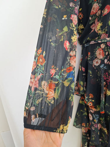 Second-Hand - Sheike Chiffon Romantic Floral Maxi Dress Size 12 - SwapUp