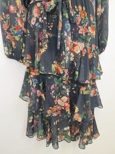 Second-Hand - Sheike Chiffon Romantic Floral Maxi Dress Size 12 - SwapUp