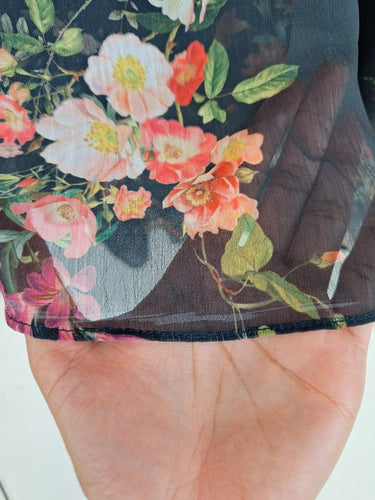 Second-Hand - Sheike Chiffon Romantic Floral Maxi Dress Size 12 - SwapUp