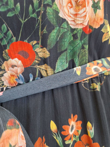 Second-Hand - Sheike Chiffon Romantic Floral Maxi Dress Size 12 - SwapUp