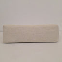 Second-Hand - Seed Ivory Classy Fabric Textured Clutch Bag - SwapUp