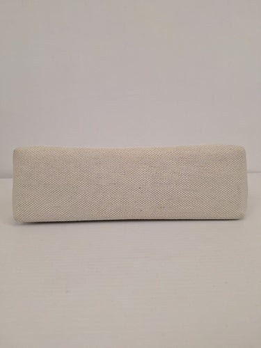 Second-Hand - Seed Ivory Classy Fabric Textured Clutch Bag - SwapUp