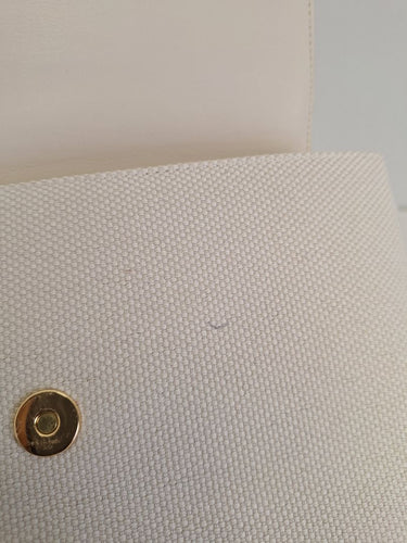 Second-Hand - Seed Ivory Classy Fabric Textured Clutch Bag - SwapUp