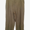 Second-Hand - Seed Khaki Pleated Wide Leg Linen Pants Size 18 - SwapUp