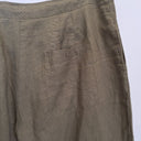 Second-Hand - Seed Khaki Pleated Wide Leg Linen Pants Size 18 - SwapUp